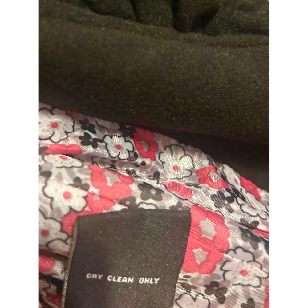 Jou Jou black Wool Lined Double-Breasted Pea Coat NWOT Size Large WMNS - Picture 5 of 16